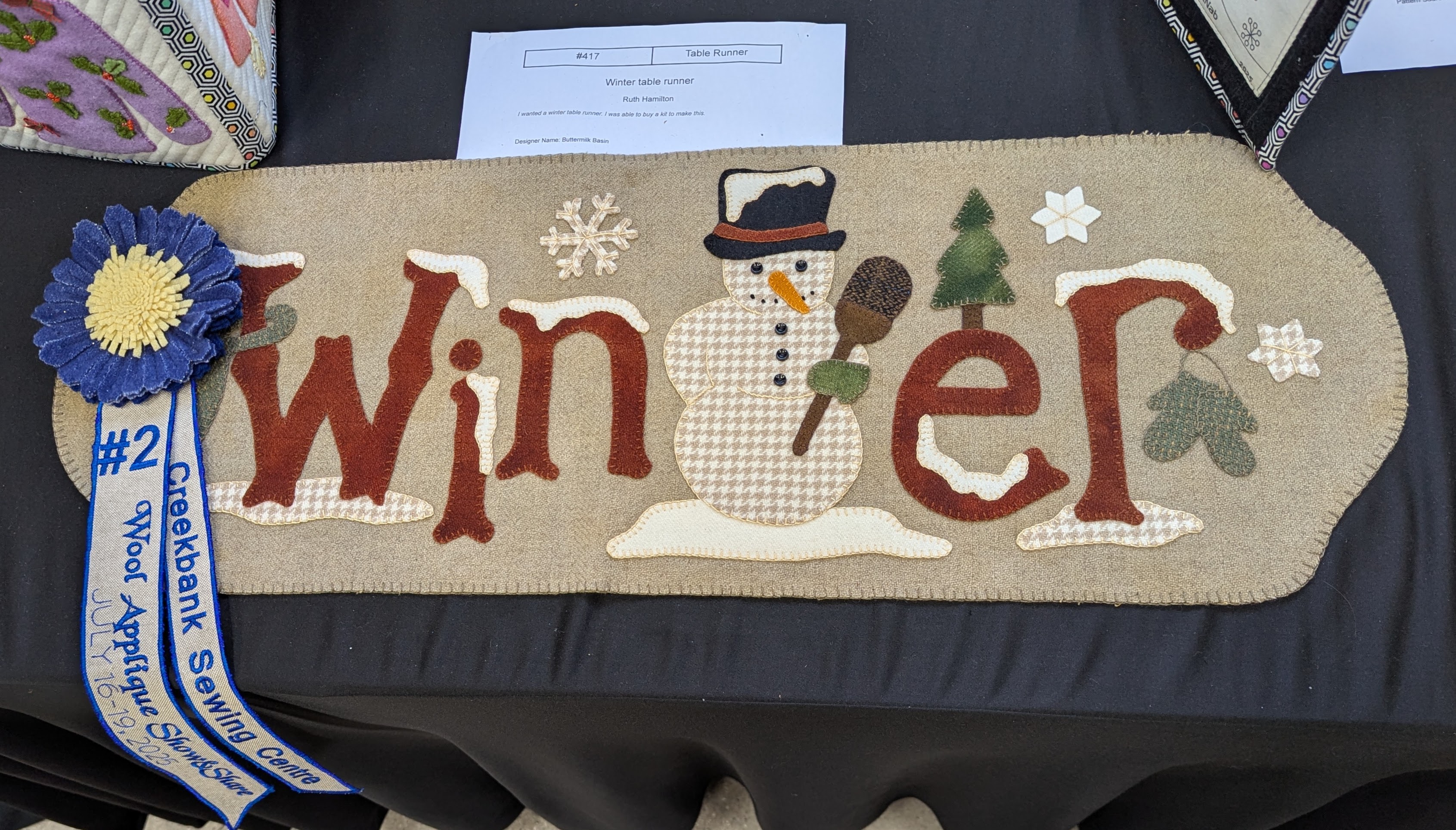 Table Runner Winner 2